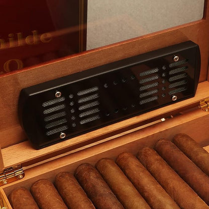 TISFA Cigar Humidifier, Cigar humidor humidifiers, Black Cuboid Humidor Humidifier (M)