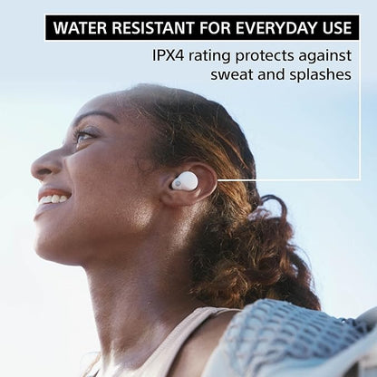 Sony LinkBuds S Truly Wireless Noise Canceling Earbud Headphones with Alexa Built-in, Bluetooth Ear Buds Compatible with iPhone and Android, White