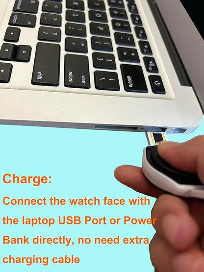 Vibrating Alarm Watch Rechargeable 15 Alarm Reminder Wristband Potty Training Watch with Lock Screen