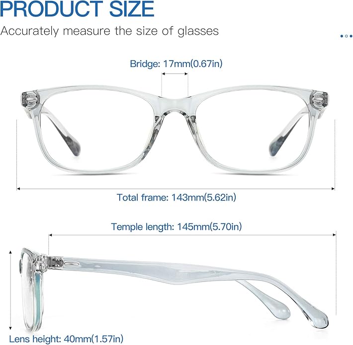 Gysnail Blue Light Blocking Computer Glasses Men/Women, Eye Fatigue Relieve & Better Sleep, Blue Blocker Gaming Glasses
