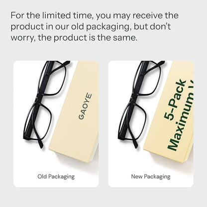 Gaoye 3.0 Professional Reading Glasses for All Day - Computer Readers with Blue Light Protection - Value Pack