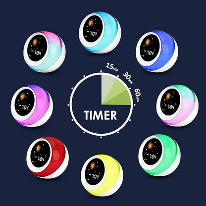 I·CODE Time to Wake Alarm Clock for Kids, Children's Sleep Trainer, Kids Wake Up Light, Sleep Sound Machine, Ideal Gift for Toddlers