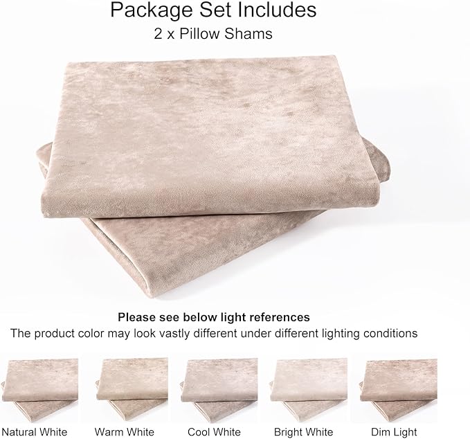 PHF Truly Velvet Pillowcases King Size, No Insert, 2 Pack Ultra Soft Breathable Pillow Shams Covers with Envelope Closure, 20" X 36" Luxury Cozy Warm Fuzzy Flannel, Rose Pink