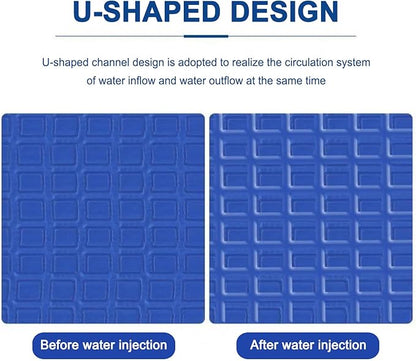 Cooling Mattress Topper with Remote, Mattress Cooling Pad, Bed Cooling System, Radiation-Free, Great for Sleep Enhancement, Relieving Heat, for Home, Dorm Room, Apartment and Hostel(Size:1.6 * 1.4m)