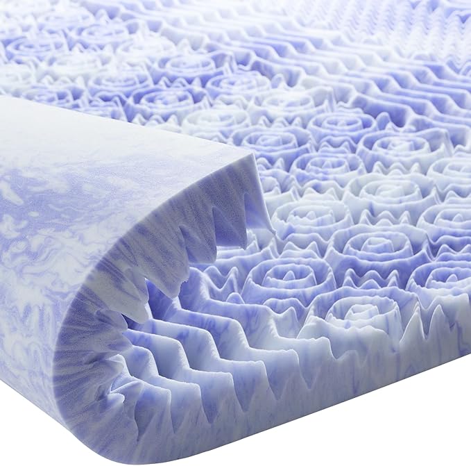 Dreamsmith 3 Inch Mattress Topper 7-Zone Memory Foam Mattress Topper Pressure Relief Soft Mattress Pad, CertiPUR-US Certified, King Size Bed