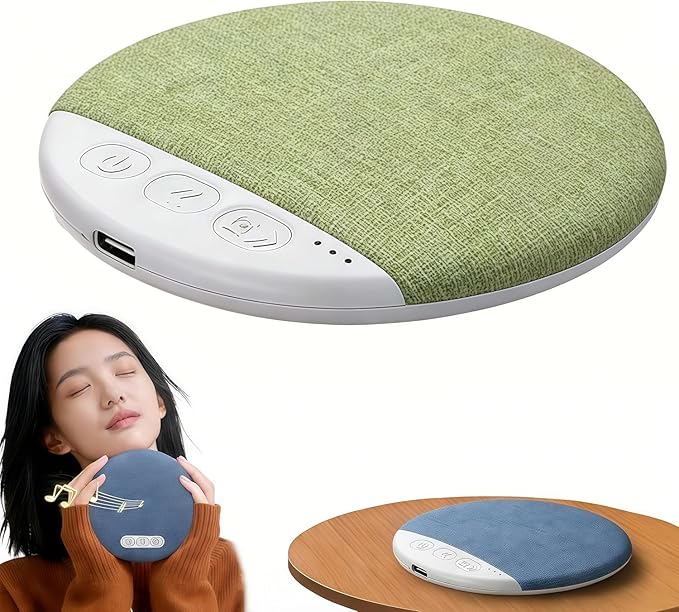Pillow Speaker for Sleeping Bluetooth, Sleep Speaker Under Pillow with White Noise Timer, Mini Wireless Pillow Speaker with Stereo Sound for Side Sleepers (Green)