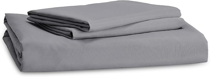 Bedsure Duvet Cover Queen Size - Soft Double Brushed Bedding Set for Kids & Adults, Zipper Closure, 3 Pieces, Includes 1 Duvet Cover (90"x90") & 2 Pillow Shams, NO Comforter, Grey