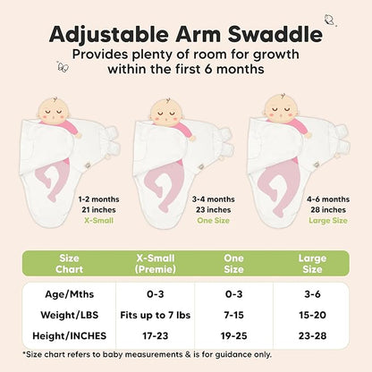 3-Pack Organic Baby Swaddle Sleep Sacks - Swaddles for Newborns, Infant 0-3 Months, Baby Girls, Boys, Soft & Snug Newborn Sleep Sack, Nursery Swaddling Blankets (Slate, OS)