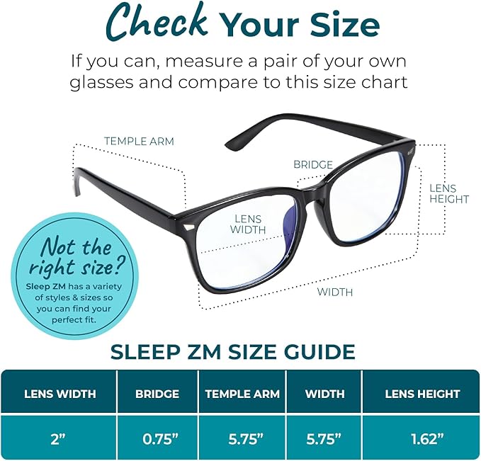 100% Blue Light Blocking Glasses - Better Sleep Anti Eye Strain Protection - Computer Gaming Women Men