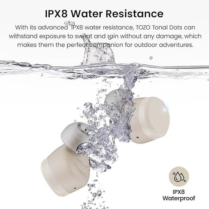 TOZO T12 Wireless Earbuds Bluetooth 5.3 Headphones, Call ENC Noise Cancelling Mic, 55Hrs Playtime App Customize EQ IPX8 Waterproof LED Digital Display Premium Sound Headset