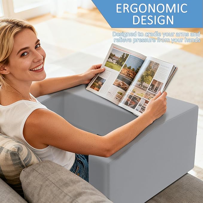 Lap Pillow Desk - Gaming Pillows for Lap, Multi-Functional Reading&Book Pillow and Machine Washable Desk Pillows for Napping, Work & Sofa Couch Use