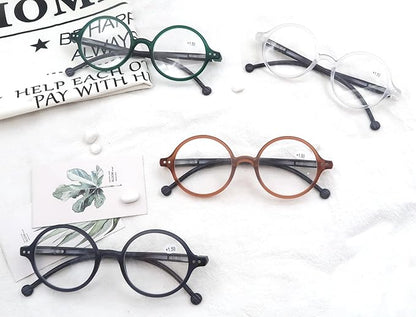 Round Reading Glasses Women Men Blue Light Blocking Circular Readers Unisex Ultra Lightweight Circle Cheaters Glasses