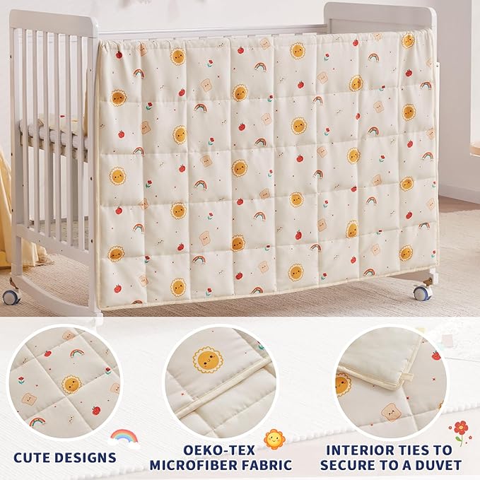 anfie Weighted Blanket Kids (40"x60" 5lbs), Weighted Blanket Cooling Blanket for Sleeping,Throw Size Breathable Blanket with Premium Glass Bead(Beige Sun)