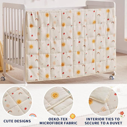 anfie Weighted Blanket Kids (40"x60" 5lbs), Weighted Blanket Cooling Blanket for Sleeping,Throw Size Breathable Blanket with Premium Glass Bead(Beige Sun)