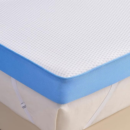 Extra Firm Mattress Topper Queen Size, 2026 Upgraded 4 Inch Firm High Density Memory Foam Bed Topper for Back Pain Relief, Cooling Gel + Bamboo Charcoal Mattress, CertiPUR-US, Washable Cover