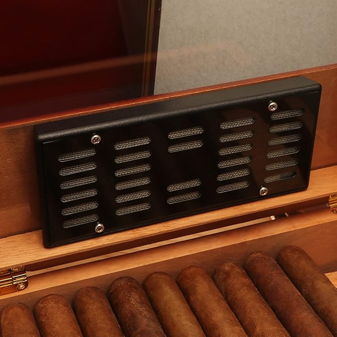 TISFA Cigar Humidifier, Cigar humidor humidifiers, Black Cuboid Humidor Humidifier (L)