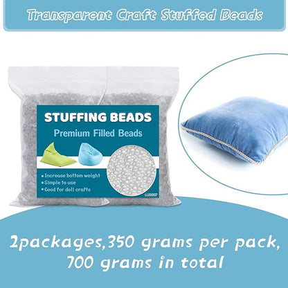 700g/24.69oz Premium Stuffing Beads, Stuffing for Stuffed Animals, Sandbags,Glass Filling Beads,Filled Beads Weighted Stuffing Bead for Halloween Christmas Craft DIY Decor