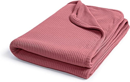 Ultra-Soft Rayon Made from Bamboo Baby Blanket - 30x40 Inches Double-Layer Swaddle Blanket, Breathable & Hypoallergenic, Lightweight Nursing Cover, Stroller Blanket for Infants & Toddlers