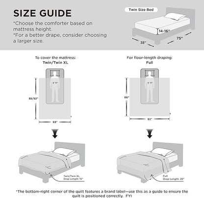 Bedsure Cooling Comforter Twin - Cooling Blankets for Hot Sleepers, Lightweight Comforter for Summer with Dual-Sided Cool Tech, Soft Breathable Cold Blanket for Sleeping, Grey, 68x88 Inches
