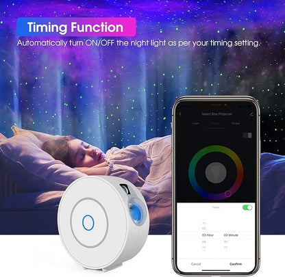 Panamalar Smart Star Projector, WiFi Galaxy Light Projector Nebula Cloud Projector with APP Control,Timer,Alexa Voice Control, Starry Sky Projector Night Light for Bedroom Kids Party Gift