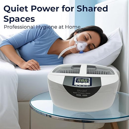 iSonic P4820 Ultrasonic Cleaner – Deep Cleaning for CPAP Masks, Hoses & Sleep Apnea Accessories (Small)