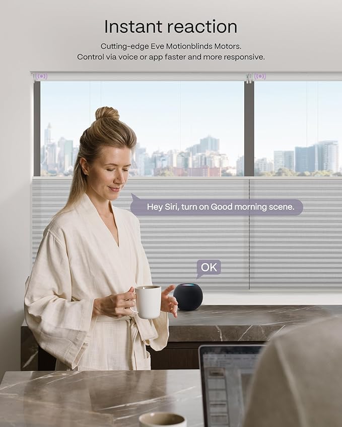 Graywind Motorized Matter Cellular Shades- 60% Blackout Top Down Bottom Up 1-3/4"Cell Honeycomb Blinds for Indoor Windows, Compatible with Alexa Google Siri, Custom Size,Pearl Beige