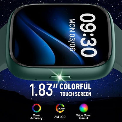 Smart Watch (Answer/Make Call) for iPhone&Android, 1.83" Smartwatches with Sleep Monitor Heart Rate Activity Tracking, IP68 Waterproof, Fitness Tracker 100+Sport, Reloj Inteligente 30 Day+Battery Life
