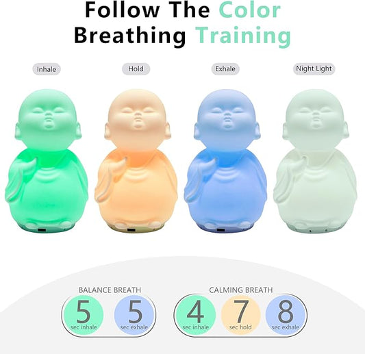 Mindfulness Breathing Light ，Guided Visual Meditation Tool ，Anxiety Relief Items for Adult & Kid