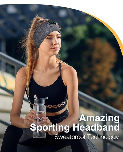 Sleep Headphones Bluet00th Headband Wireless - Sleeping Headphones Adjustable FIT for Side Sleepers - Sleep Mask with Bluet00th - Noise Cancelling