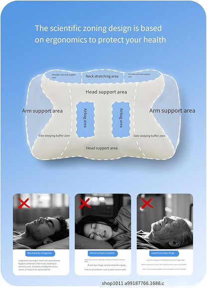 Bluetooth Pillow Designed for Tinnitus, Smart Anti-snoring Pillow, Neck and Shoulder Pain, Holiday Gift for Boyfriend and Girlfriend Parents