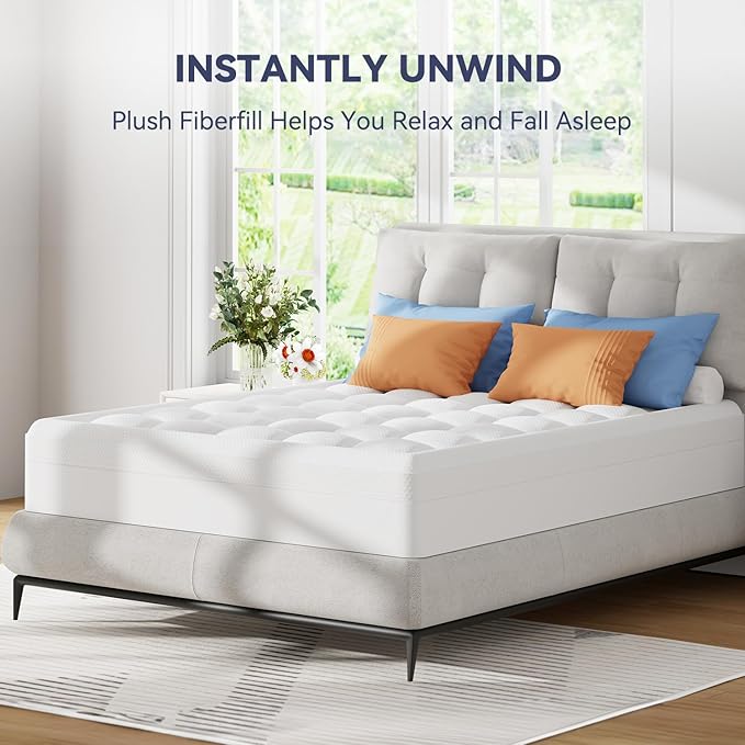 ELEMUSE Twin Size Dual Layer 3 Inch Memory Foam Mattress Topper, Breathable Pillow Top Mattress Pad with Deep Pocket, Enhanced Support, Non-Slip Design & Removable & Washable