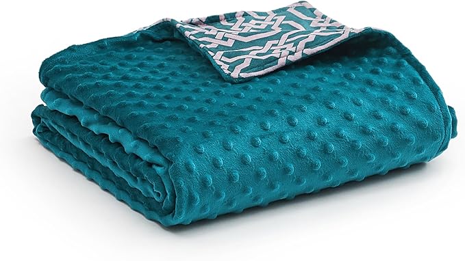 YnM Fuzzy Duvet Cover for Weighted Blankets (Infinite, 48''x72'')