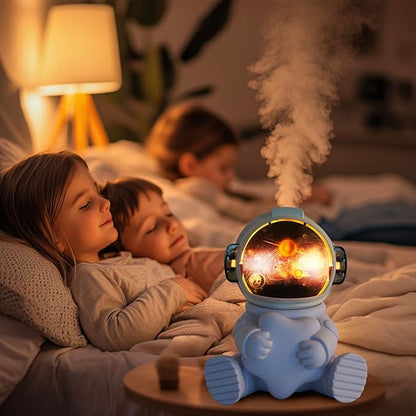 Astronaut Humidifier – Portable Mini Humidifier with LED Light, USB Powered for Bedroom, Office, Travel Use, Fun & Functional Air Freshener (Astronaut humidifier with Moon)