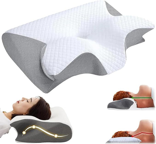 Neck Pillow Hospitality Collection, Cervical Neck Pillow for Neck Pain Relief, Support Your Head, Neck, Pine, Shoulders, Proper Alignment Ergonomic Pillows