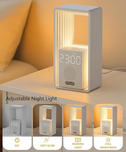 Smart Sunrise Alarm Clock Wake Up Light with 9 Soothing Sounds Simulation, USB Charging Port, Adjustable Brightness Levels & Snooze Function