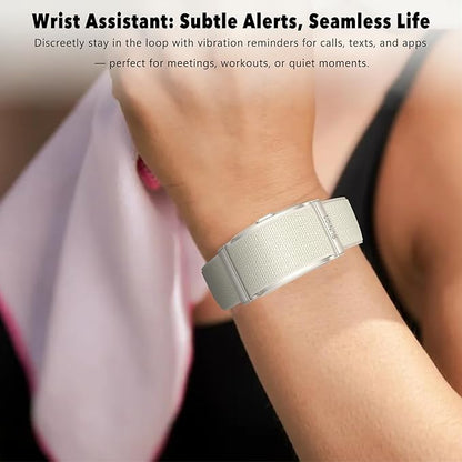 Smart Bracelet,100+ Sport Modes Fitness Tracker with Continuous Heart Rate Blood Oxygen Sleep Monitor 24h, Comes with a Free Armband (Beige)
