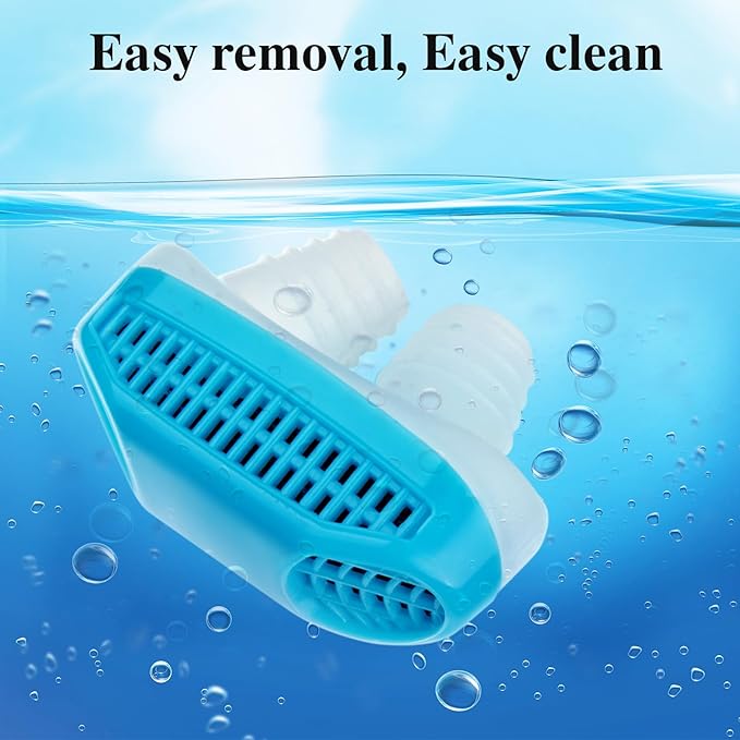 Anti Snoring Devices, Soft and Comfortable Material, Easy to Use&Clean for Women and Men Blue