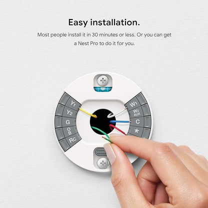 Google Nest Learning Thermostat - 3rd Gen - Programmable Smart Thermostat for Home - Compatible with Alexa (Stainless Steel)