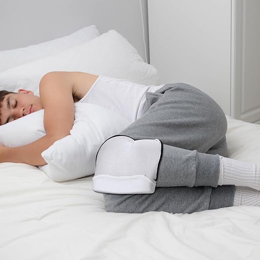 Nuanchu 2 Pcs Osteoarthritis Knee Pad Brace Pain Relief Nighttime Knee Pillow Sleeves for Women Men Joint Pain Relief Injury Recovery Meniscus Tear Patellar Tendonitis Arthritis