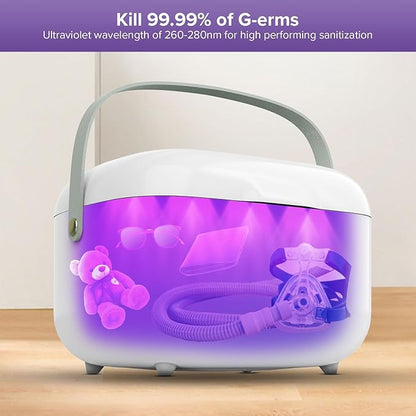 SANSI UV Light Sanitizer Box with 360° UVC Chips, Sanitizes in 5 Minutes 5.1L Large Capacity Sanitizer for Baby & The Whole Family (15W)