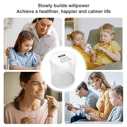 Time Locking Box for Cell Phone, Food Smart Timed Lock Box, LCD Auto Unlocking Timed Lock Storage Container