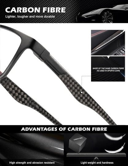 ANYLUV Reading Glasses Men Women Blue Light Blocking, Premium Mens Reading Glasses Al-mg Frame with Spring Hinge Anti Glare
