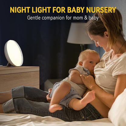 ANTDALIS Sunrise Alarm Clock for Heavy Sleepers Adults, Wake Up Light Dimmable Night Light for Kids Teens Bedroom Home Decor Girls Boys Women Gifts, 20 Color and Touch Control
