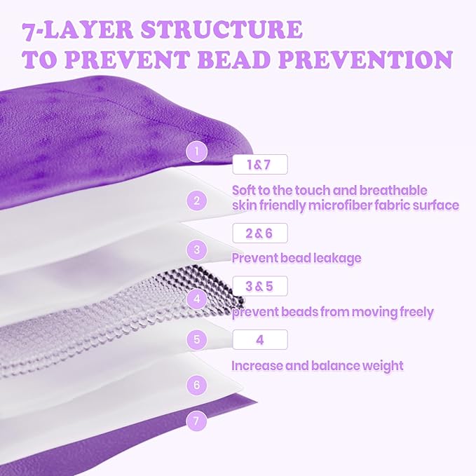 HOSUKKO Weighted Blanket - 2 lbs Purple Thciken Heavy Blanket - Small Size Breathable Blanket(20 * 30 inches, 2 lbs)