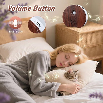 Singing Bird Box Original, Portable Bird Chirping Box with Motion Sensor & Timer & 9 Relaxing White Noise, Natural Sound Box Forest Source for Bathroom, Home, Baby, Adult, Travel Relaxing (0-90dB)