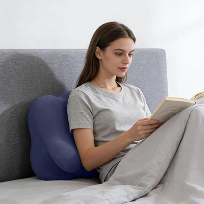 Ergonomic Adjustable Cervical Memory Foam Pillow - Cloud-Like Support, Breathable Cooling Pillowcase, Orthopedic Neck Pain Relief for Side/Back/Stomach Sleepers Home, Bedroom & Travel (Dark Blue)