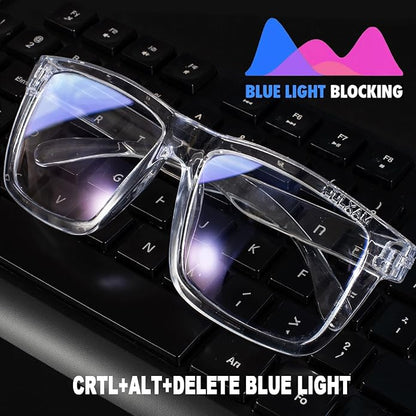 MAXJULI Blue Light Glasses XXL Size Double Extra Large Z87 for Big Wide Heads Men 8228