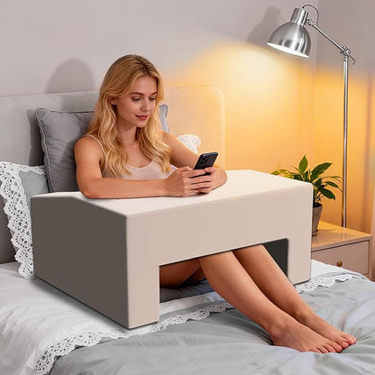 Lap Pillow Desk - Gaming Pillows for Lap, Multi-Functional Reading&Book Pillows and Machine Washable Desk Pillow for Napping, Work & Sofa Couch Use