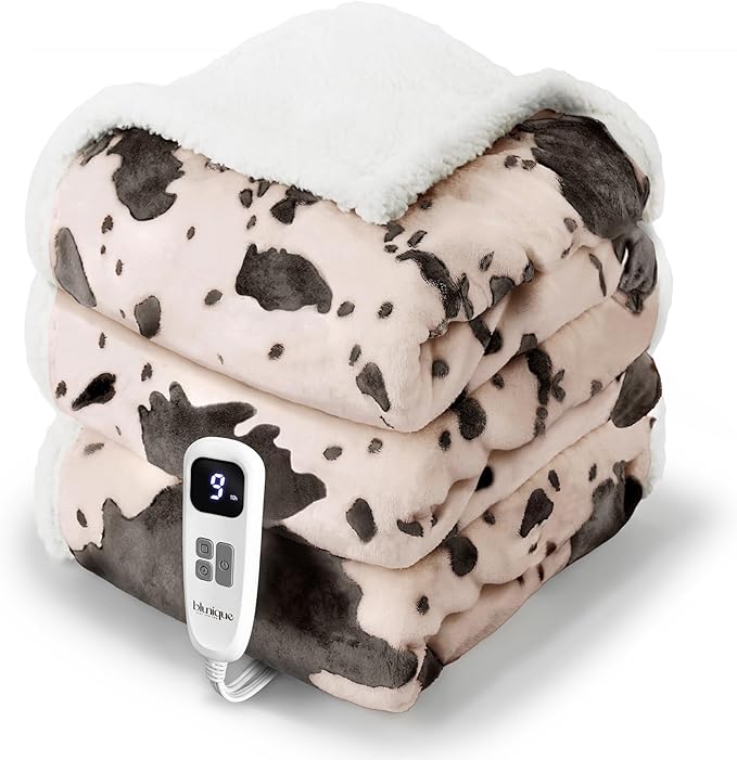 Heated Blanket Twin Blanket - Fast Heating Electric Blanket, Soft Flannel Heated Twin with 4 Time Settings,10 Heating Settings, Warm Gifts for Women & Mom & Grandma(62"x84" Light Coral)