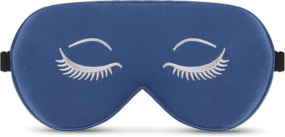 ALASKA BEAR Mulberry Silk Sleep Mask Luxury Cool and Lustrous Eye Cover for Sleeping, Embroidery Gift Ready Packaging, Limited (Original Version Flat)